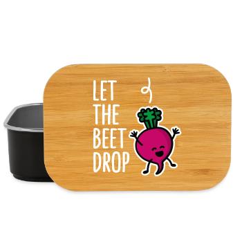 Let the beet drop, beat drop EDM DJ Dance Music - Lunch Box - black - Front