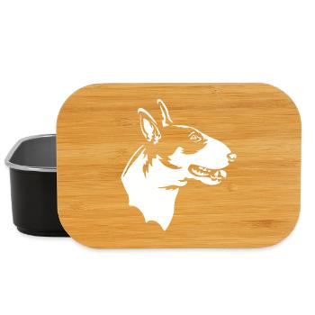 Bull Terrier Head "Black Edition" - Lunch Box - black - Front