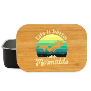 Meerjungfrau Meerjungfrauen Nixe - Lunch Box - Schwarz - Vorne
