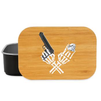 Gangster Skeleton - Lunch Box - black - Front