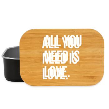 Alles, was du brauchst, ist Liebe - Lunch Box - Schwarz - Vorne