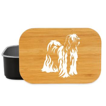 Tibet Terrier "Black Edition" - Lunch Box - Schwarz - Vorne