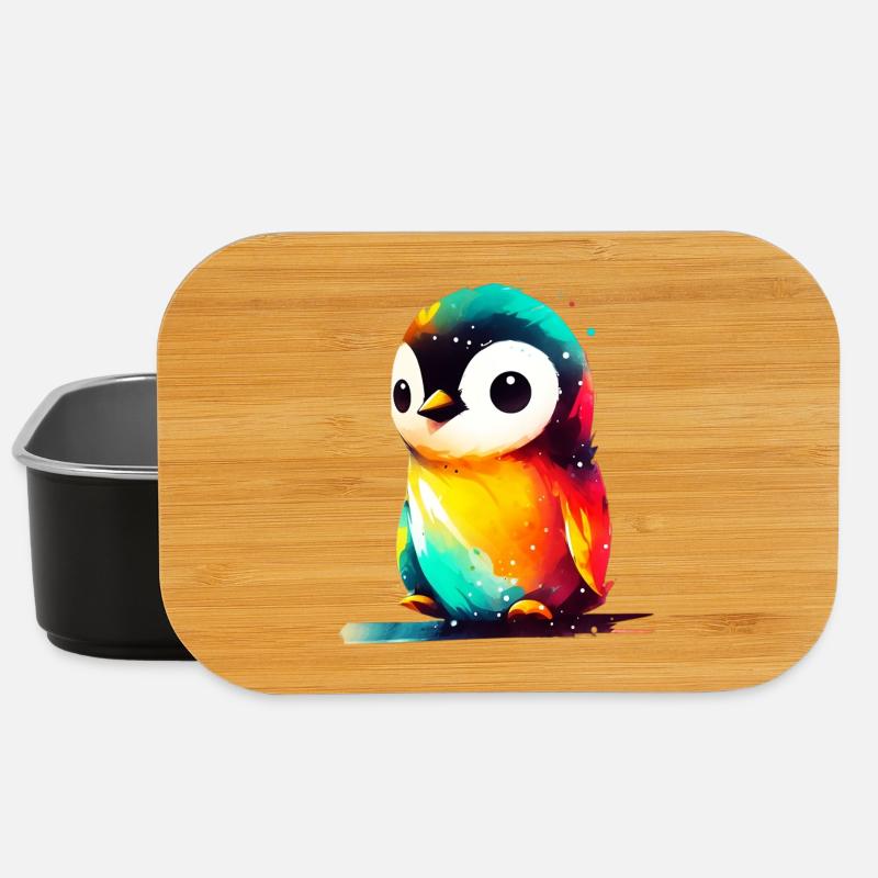 Pinguin - Lunch Box - Schwarz