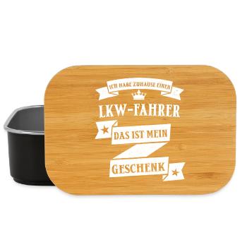 LKW-Fahrer Berufskraftfahrer Fernfahrer Spruch - Lunch Box - Schwarz - Vorne