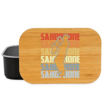 Vintage Saxophone - Lunch Box - black - Front