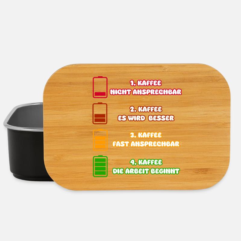 Kaffee Stufen 1-4 - Lunch Box - Schwarz