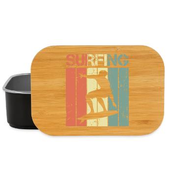 Planche de surf vintage - Boîte à goûter - noir - Devant
