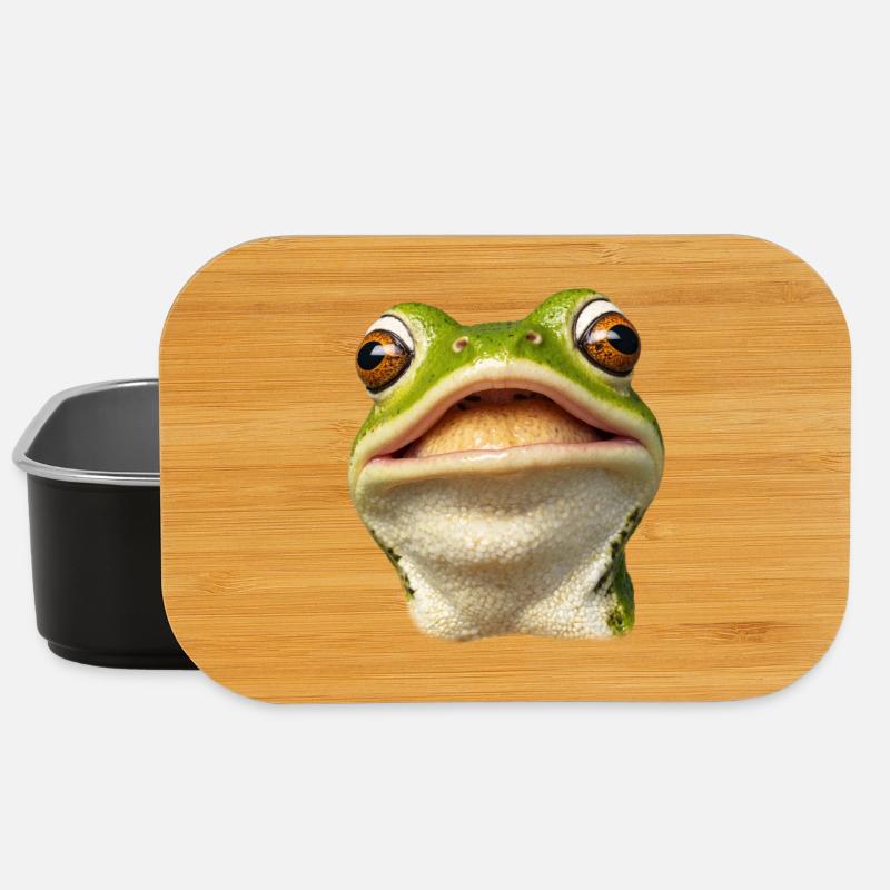 Grenouille souriante - Boîte à goûter - noir