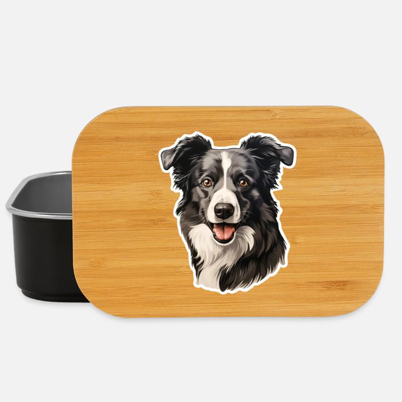 Border Collie - Boîte à goûter - noir