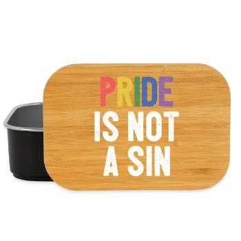 LGBTQ Pride Month - Pride ist keine Sünde - Lunch Box - Schwarz - Vorne
