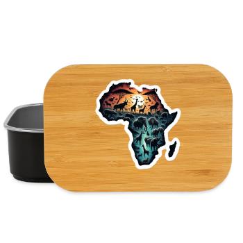 Afrique Aventure - Boîte à goûter - noir - Devant