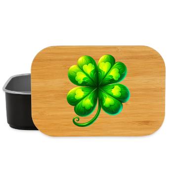Four-leaf clover - Lunch Box - black - Front