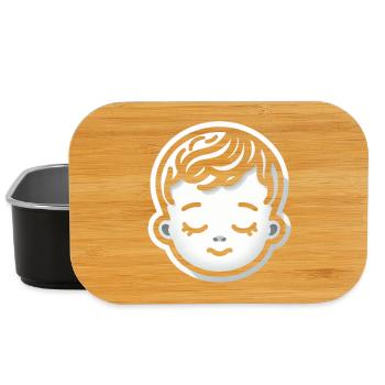 Baby Kopf Schlaf - Lunch Box - Schwarz - Vorne