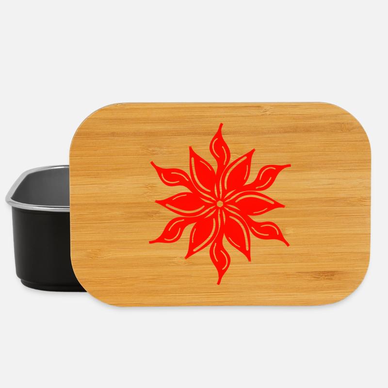 Festive floral splendour - Lunch Box - black