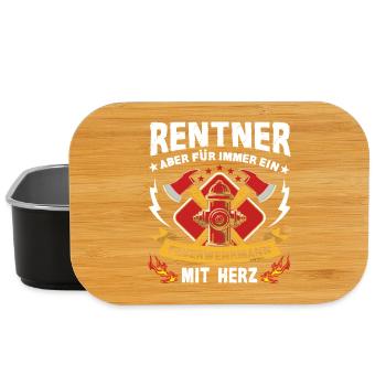 Rentner Feuerwehrmann – Held im Ruhestand Sirene - Lunch Box - Schwarz - Vorne