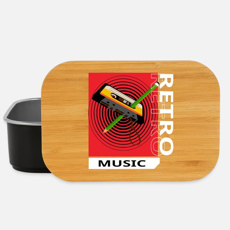 Retro-Musik - Lunch Box - Schwarz