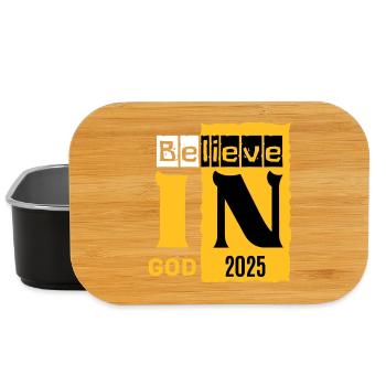 Graphique Croyant en Dieu 2026 - Boîte à goûter - noir - Devant