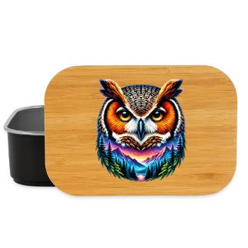 Eule - Lunch Box - Schwarz - Vorne