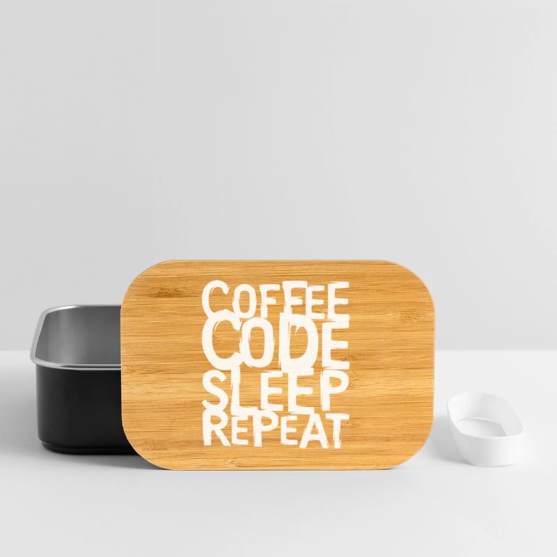 coffee code Programmierer - Informatik Arbeit Logo Lunch Box