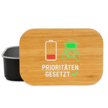 Conception de motivation de jeu pour les fans - Boîte à goûter - noir - Devant