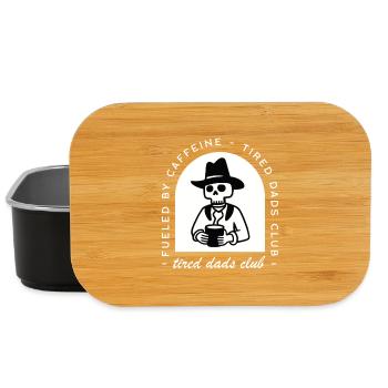 Tired dad new father funny coffee lovers western - Lunch Box - black - Front