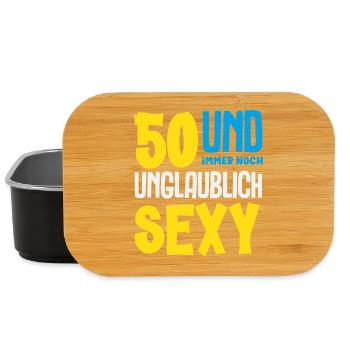 Cadeau amusant pour un 50e anniversaire - Boîte à goûter - noir - Devant