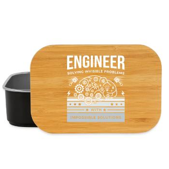 ENGINEER – Solving Invisible Problems T-Shirt - Lunch Box - black - Front