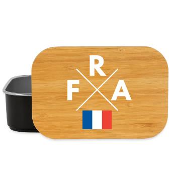 Kreuzlogo Frankreich Flagge - Lunch Box - Schwarz - Vorne