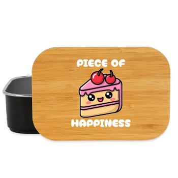 A piece of happiness - Lunch Box - black - Front