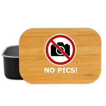 No photo icon - Lunch Box - black - Front