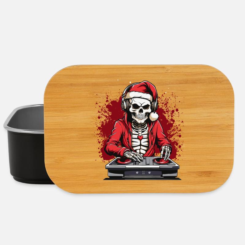 X-mas Skull-Dj  - Lunch Box - Schwarz