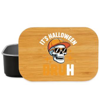 Bruh Skull Halloween Tee - Lunch Box - black - Front