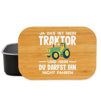 Ja das ist mein Traktor Du darfst nicht fahren - Boîte à goûter - noir - Devant