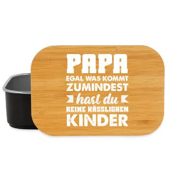 Drôle de cadeau de fête des pères papa bière - Boîte à goûter - noir - Devant
