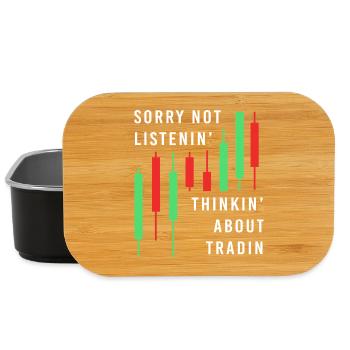 Geld Finanzen Aktien Trading Bitcoin Kapital - Lunch Box - Schwarz - Vorne
