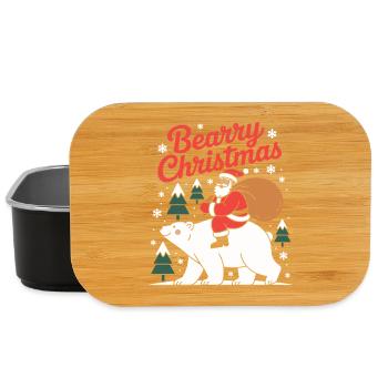 Bärenweihnachten-Weihnachts-Weihnachtsmann - Lunch Box - Schwarz - Vorne
