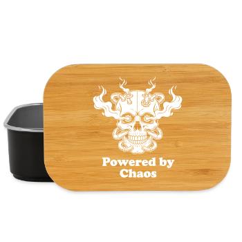 Chaosflammen Totenkopf Muster - Lunch Box - Schwarz - Vorne