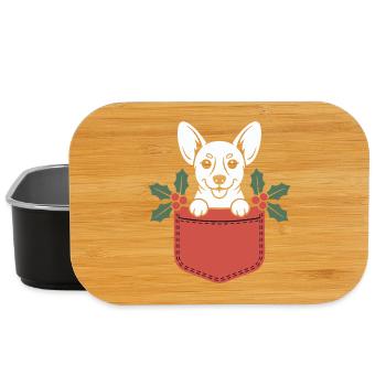 Pocket Pup Holly Christmas - Lunch Box - black - Front
