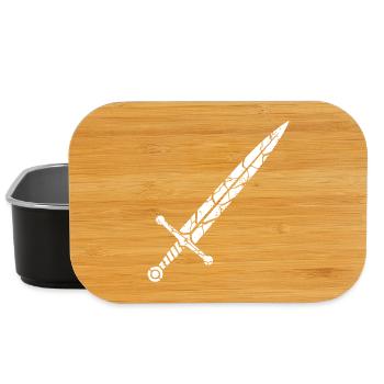Ritter Schwert Mosaik Splitter Fantasy - Lunch Box - Schwarz - Vorne