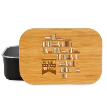 Education Is Freedom – Black History Pride - Lunch Box - black - Front
