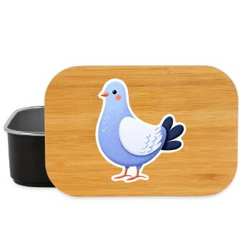 Blue Dove Aufkleber-Illustration - Lunch Box - Schwarz - Vorne