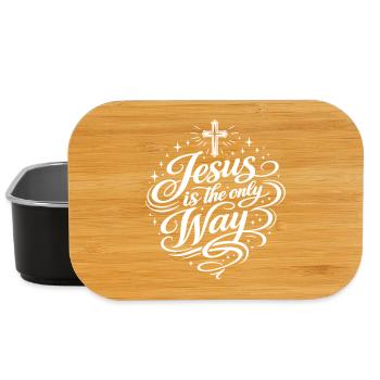 Jesus is the only way - Lunch Box - black - Front