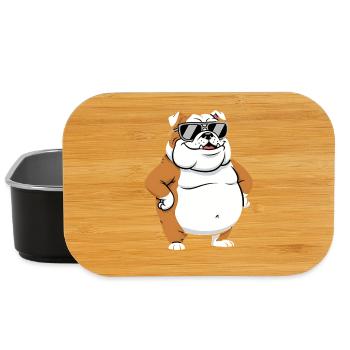Lunettes de soleil Bulldog Gros Cool Dog - Boîte à goûter - noir - Devant