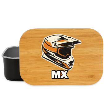 MX Motocross Helmet Shirt – Offroad Rider - Lunch Box - black - Front