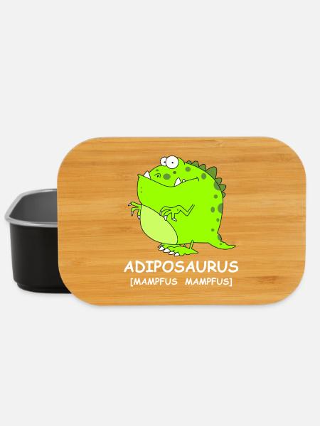 Adiposaursus Dino-Comic - Lunch Box - Schwarz