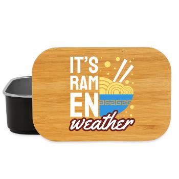 Son amoureux des nouilles chaleureuses pour le temps du ramen - Boîte à goûter - noir - Devant