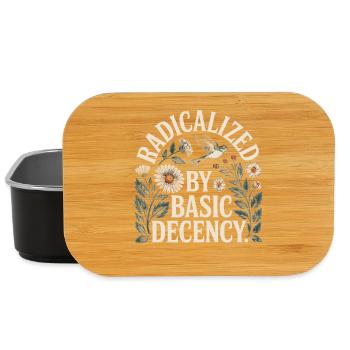 Radicalized Basic Decency Shirt for Social Values - Lunch Box - black - Front