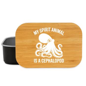 Spirit Animal Soul Being Octopus - Lunch Box - black - Front