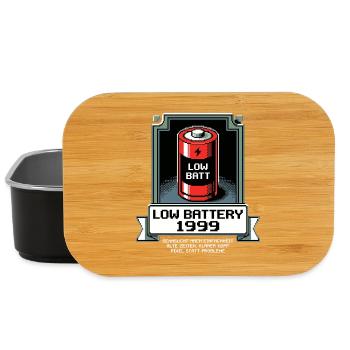 Low Battery Alte Zeiten - Lunch Box - Schwarz - Vorne