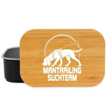 Bloodhound Mantrailing Suchteam Hunde Wilsigns - Lunch Box - Schwarz - Vorne